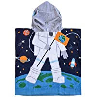 Runuo Toalla de Playa de Albornoz con Capucha para niños-100% algodón con Capucha- Toalla de Ponchos para baño- Traje de…